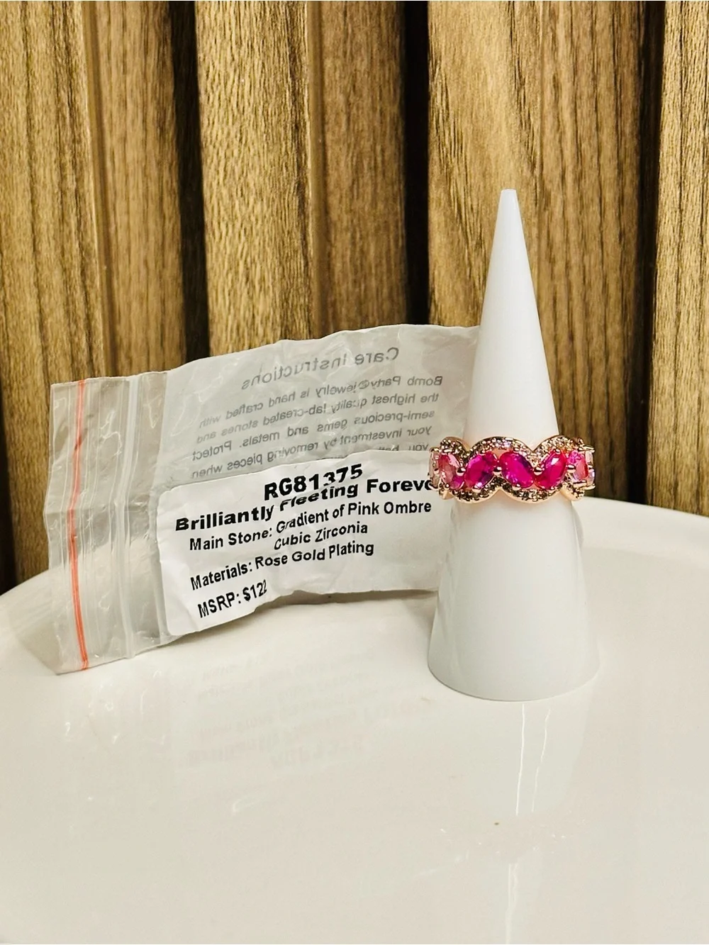 Bomb Party OG Ring size 6 “Brilliantly Fleeting Forever”
